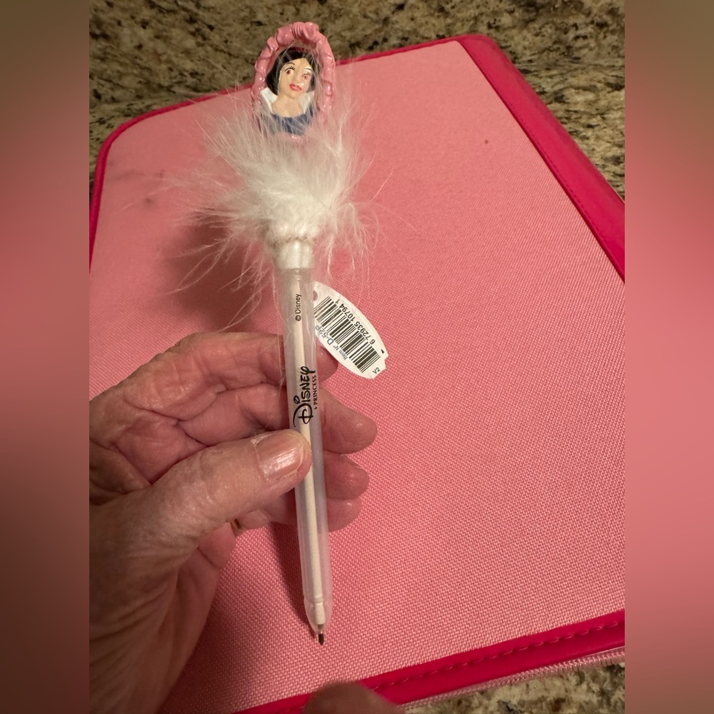 Disney Pink and White Light-Up Pen. No ink